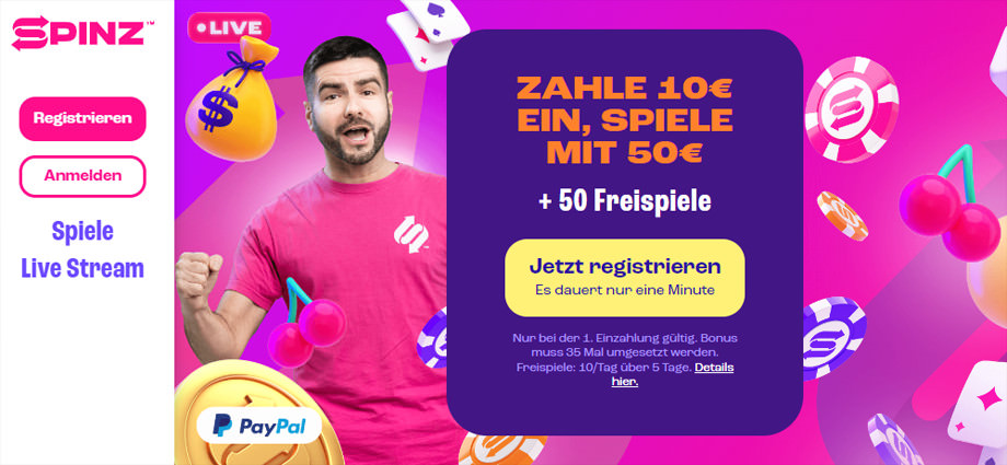 Spinz Bonuses