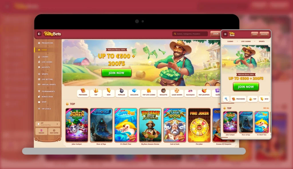 BillyBets Casino App