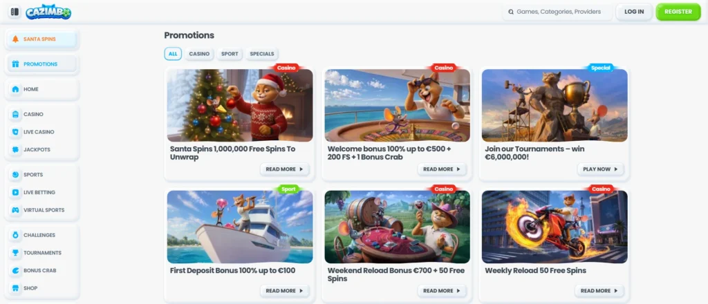 Cazimbo Casino Bonus